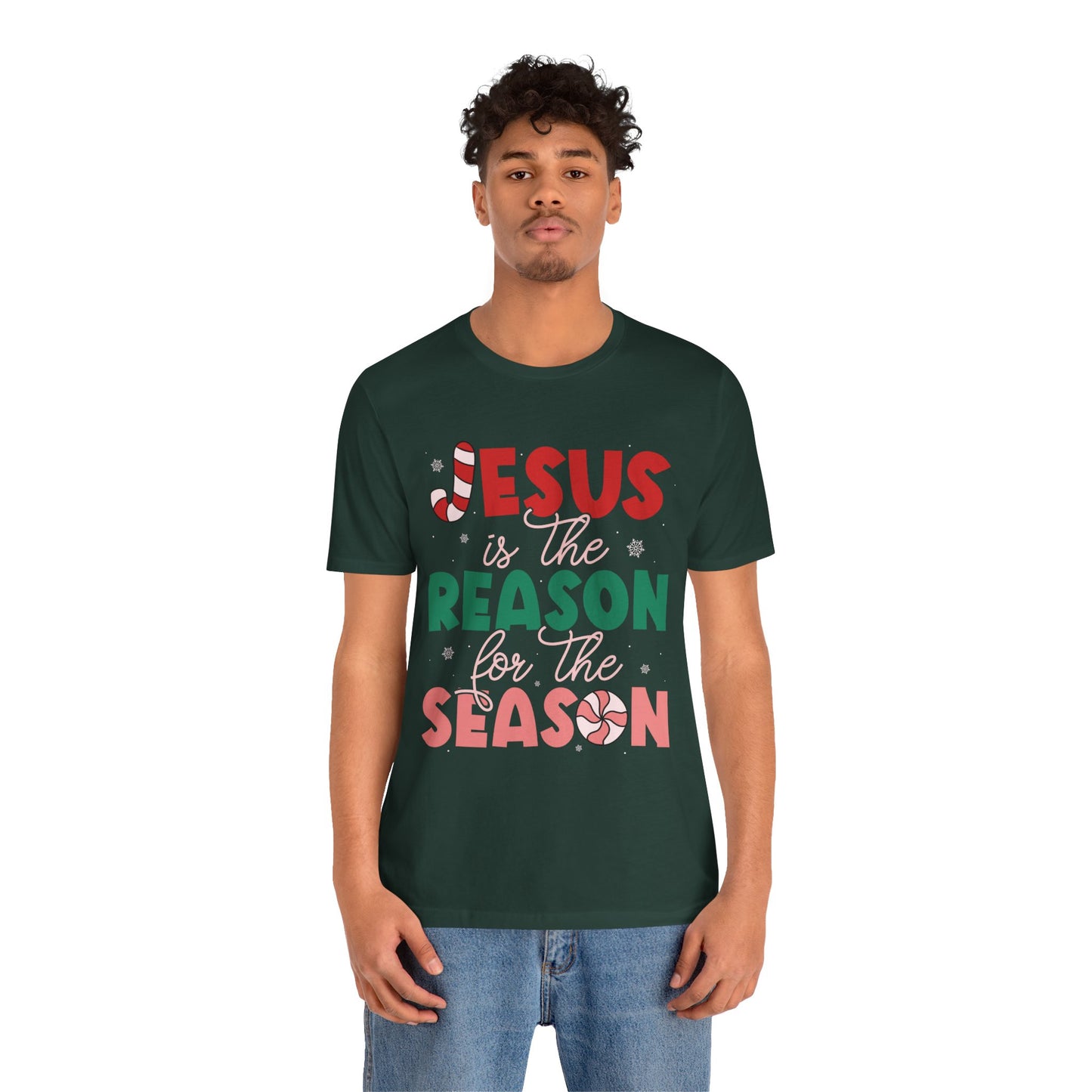 Retro Christmas Jesus Shirt – Christian “Reason for the Season” Faith Holiday Tee