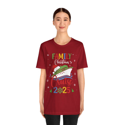 Family Christmas Cruise 2025 Shirt – Matching Cruisemas Family Vacation Tee, Holiday Boat Trip Outfit