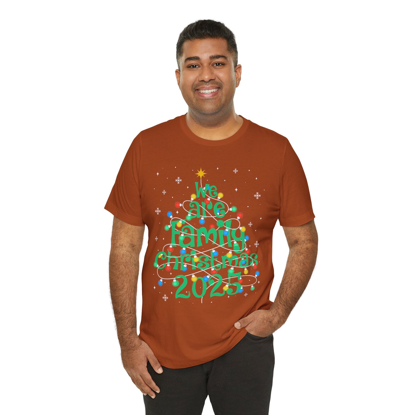 We Are Family Christmas 2025 Shirt – Matching Holiday Tree Lights Reunion Tee