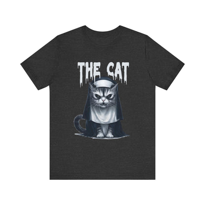 Spooky Cat Nun Halloween Creepy Cat Lovers Spooky Season T-Shirt
