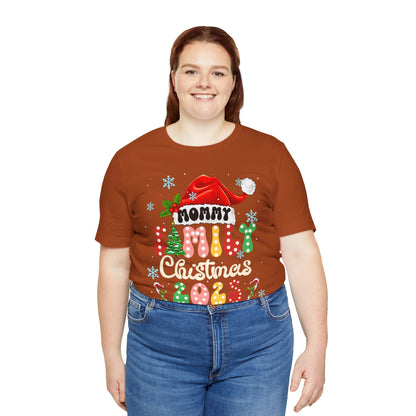 Mommy Family Christmas 2025 Shirt – Cute Matching Polka Dot Holiday Tee