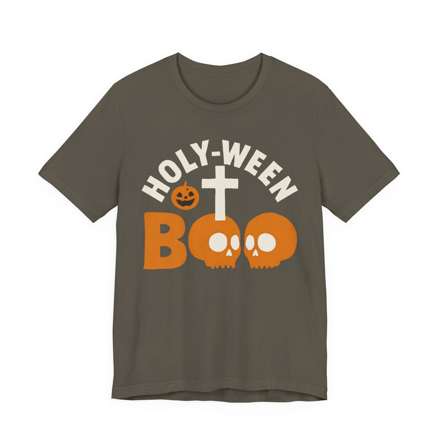 Holy Ween Boo Shirt – Christian Halloween Cross & Skull Faith Tee
