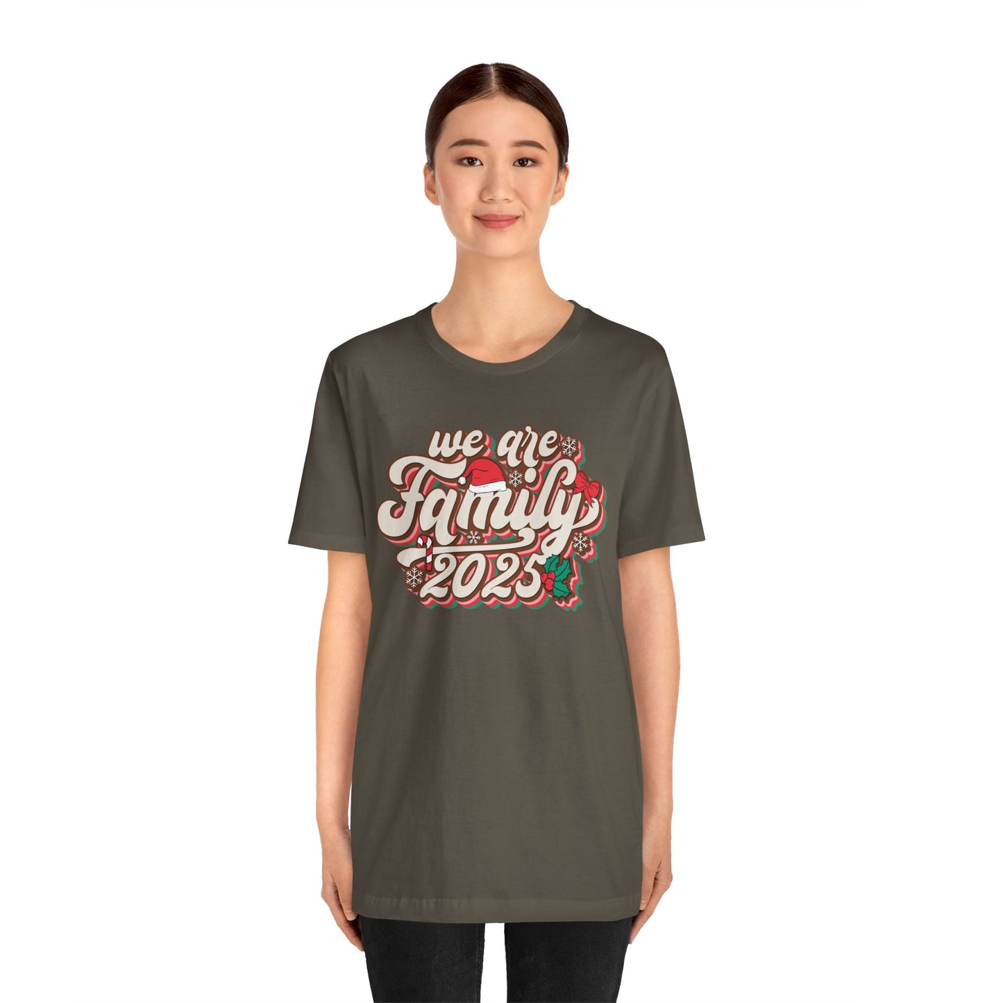 We Are Family Christmas Shirt – Retro Groovy 80s Matching Holiday Tee