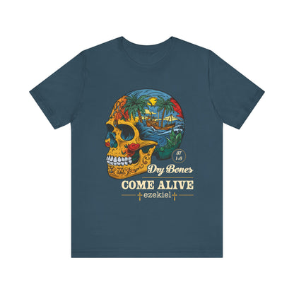 Dry Bones Come Alive Shirt – Christian Skull Ezekiel 37 Faith Graphic Tee