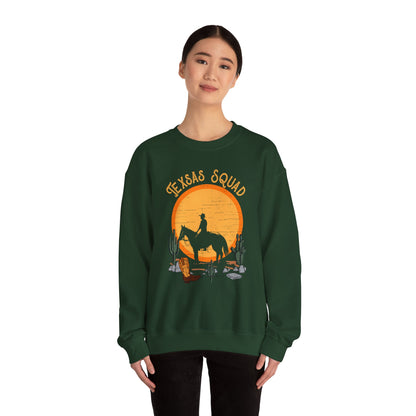 Texas Squad Cowboy Sweatshirt – Riding Horse Howdy Western Rodeo Pullover