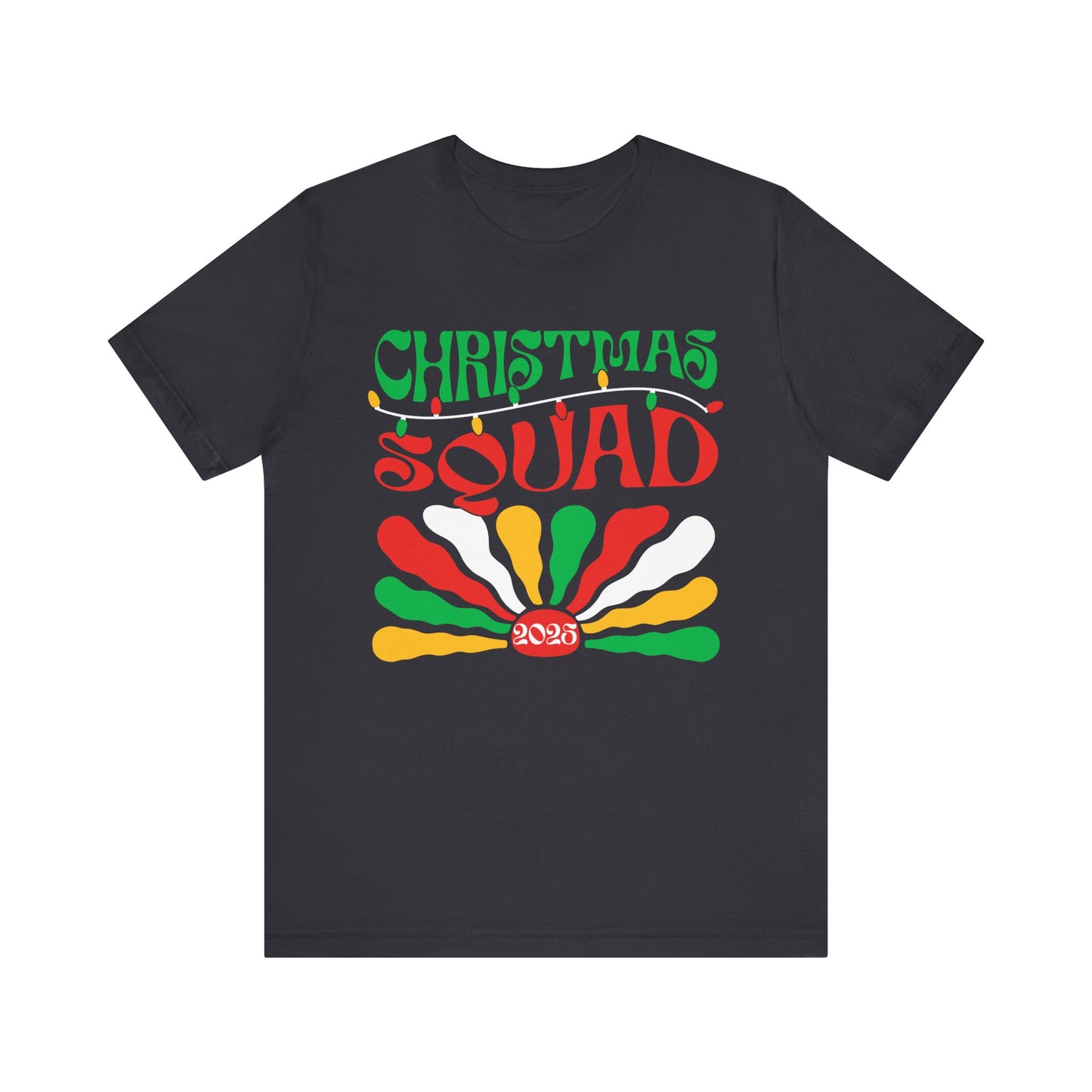 Christmas Squad 2025 Shirt – Retro Groovy Matching Holiday Group Tee
