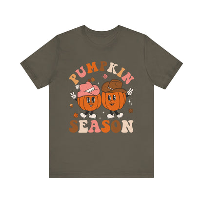 Pumpkin Season Howdy Shirt – Western Cowboy Cowgirl Thanksgiving Fall Tee