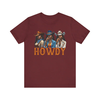 Howdy Black Cowgirl Shirt – Western Rodeo Melanin African American Tee