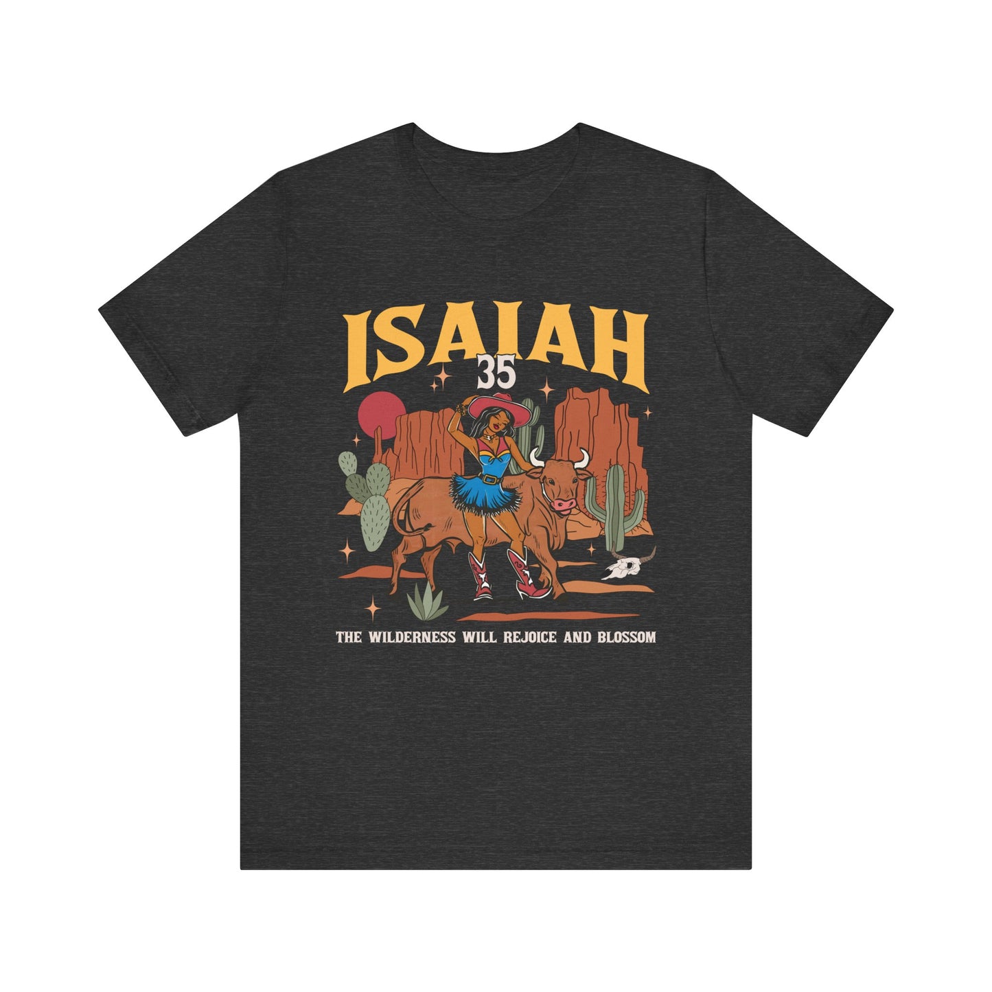 The Wilderness Will Rejoice Shirt – Western Christian Blossom Rodeo Tee