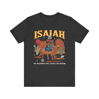 The Wilderness Will Rejoice Shirt – Western Christian Blossom Rodeo Tee