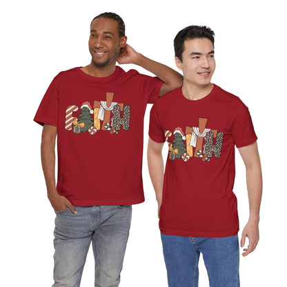 Retro Groovy Faith Christmas Tree Shirt – Christian Jesus Cross Holiday Tee