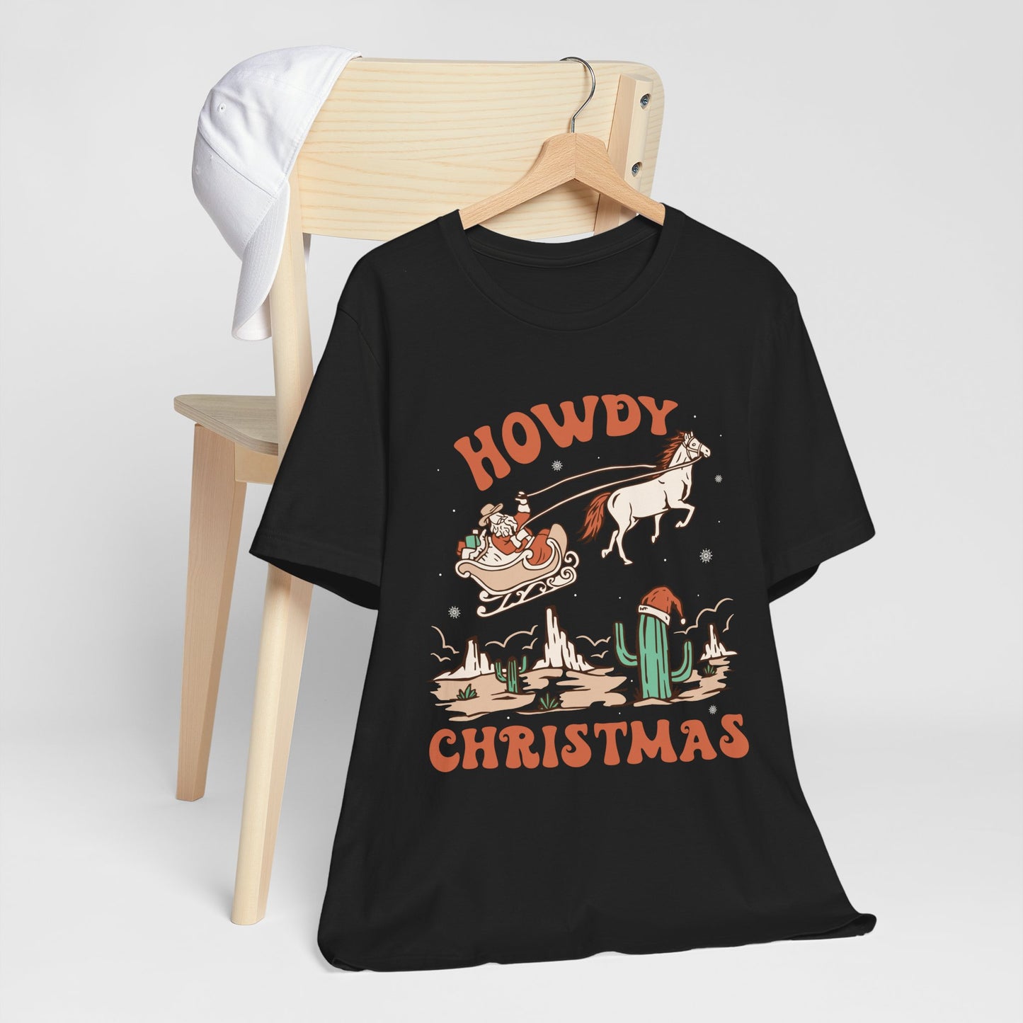 Howdy Christmas Shirt – Vintage Cowboy Santa on Horse Retro Western Holiday Tee