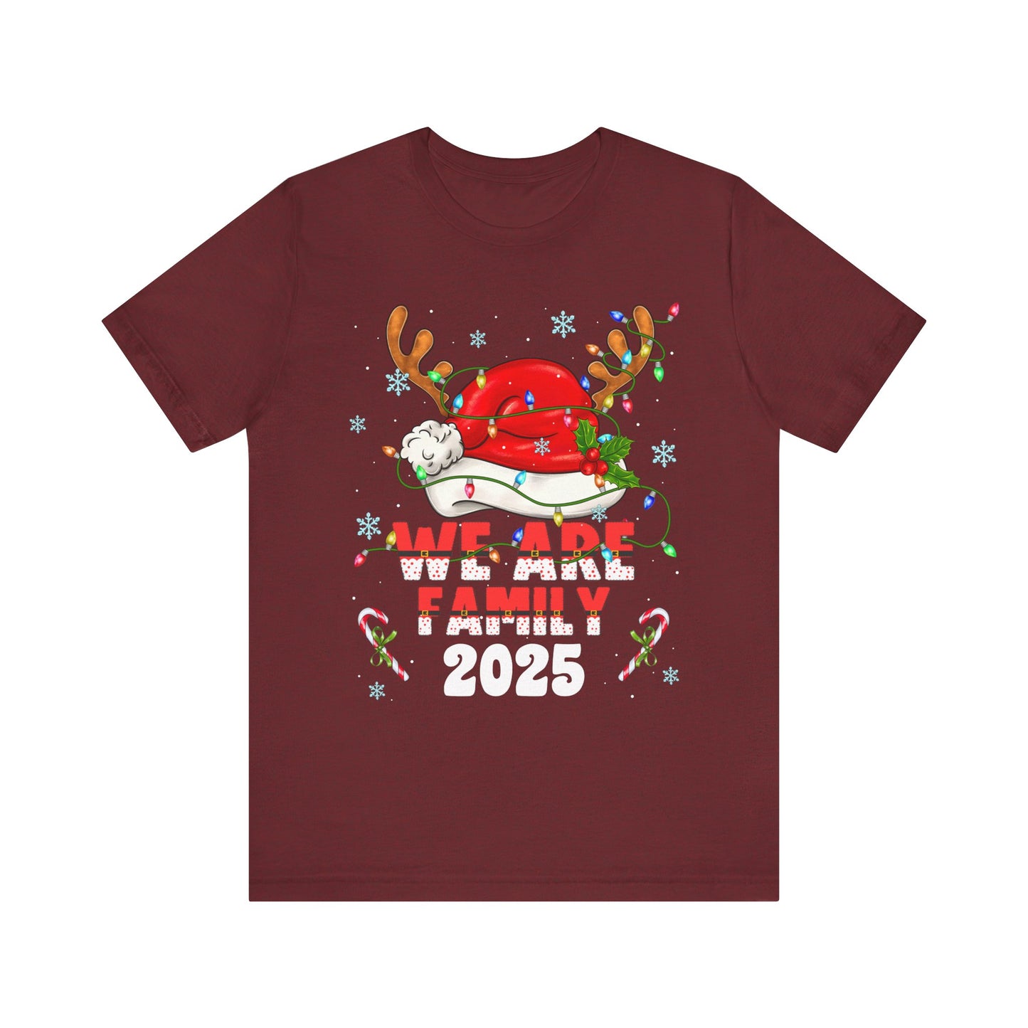 We Are Family 2025 Shirt – Matching Christmas Tree Santa Holiday Pajama Tee