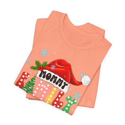 Mommy Family Christmas 2025 Shirt – Cute Matching Polka Dot Holiday Tee