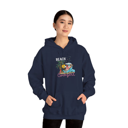 Beach Cowgirl Hoodie – Tropical Palm Tree Western Rodeo Texas Pullover