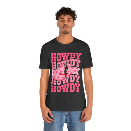 Howdy Pink Cowgirl Shirt – Disco Western Rodeo Country Girl Tee