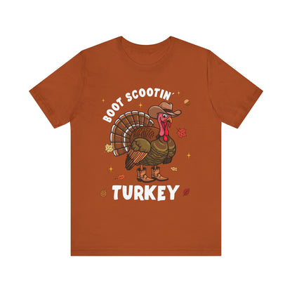 Thanksgiving Cowboy Turkey Shirt – Boot Scootin’ Western Rodeo Tee