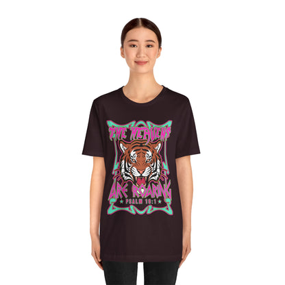 The Heavens Are Roaring Shirt – Psalm 19:1 Tiger Christian Faith Tee
