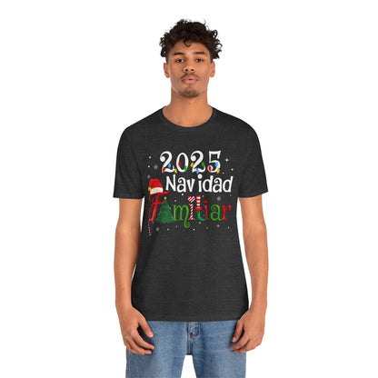 Navidad Familiar 2025 Shirt – Spanish Feliz Navidad Matching Holiday Tee