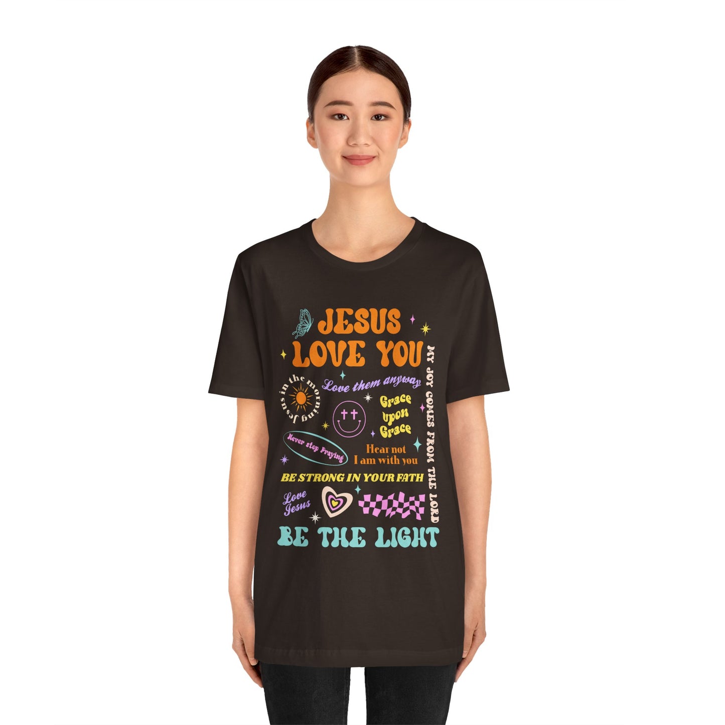 Jesus Loves You Shirt – Groovy Retro Christian Faith Encouragement Bible Tee