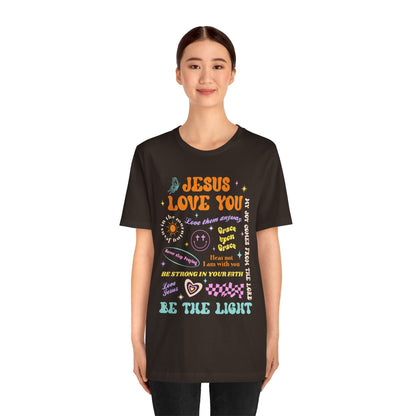 Jesus Loves You Shirt – Groovy Retro Christian Faith Encouragement Bible Tee