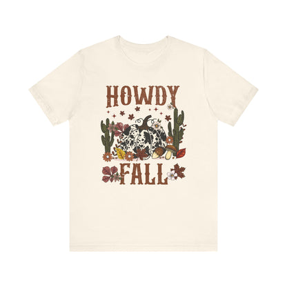 Retro Howdy Fall Shirt – Western Cowboy Pumpkin Country Thanksgiving Tee