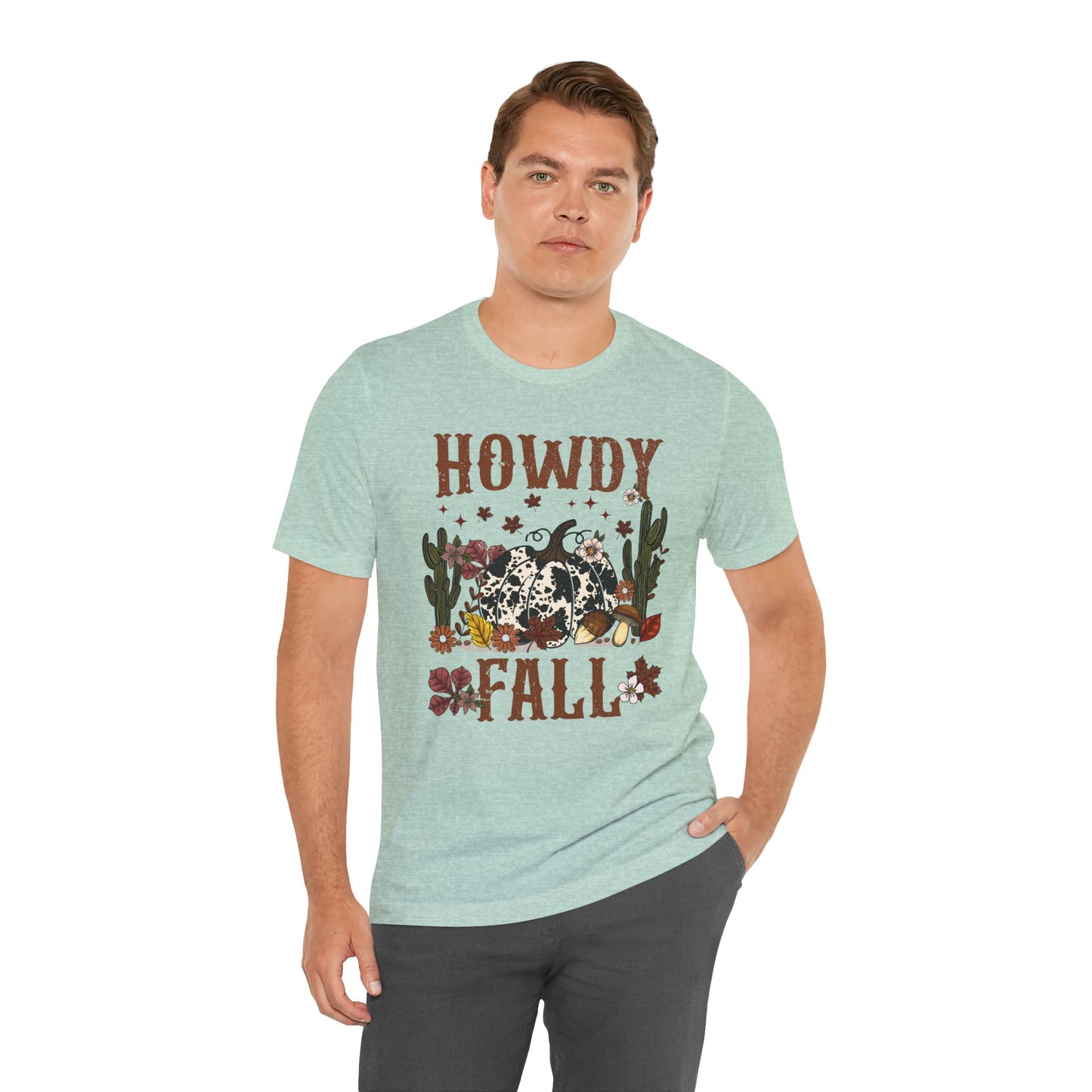 Retro Howdy Fall Shirt – Western Cowboy Pumpkin Country Thanksgiving Tee