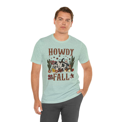 Retro Howdy Fall Shirt – Western Cowboy Pumpkin Country Thanksgiving Tee