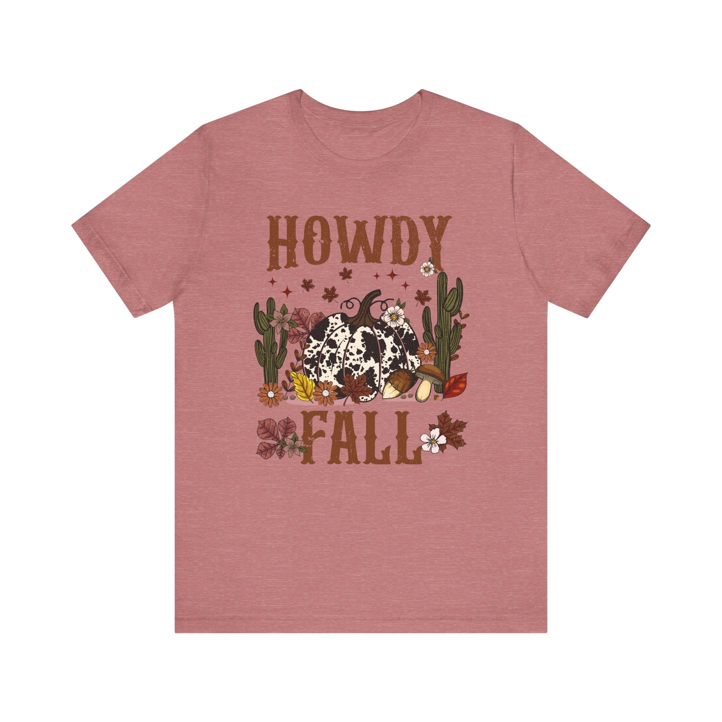 Retro Howdy Fall Shirt – Western Cowboy Pumpkin Country Thanksgiving Tee