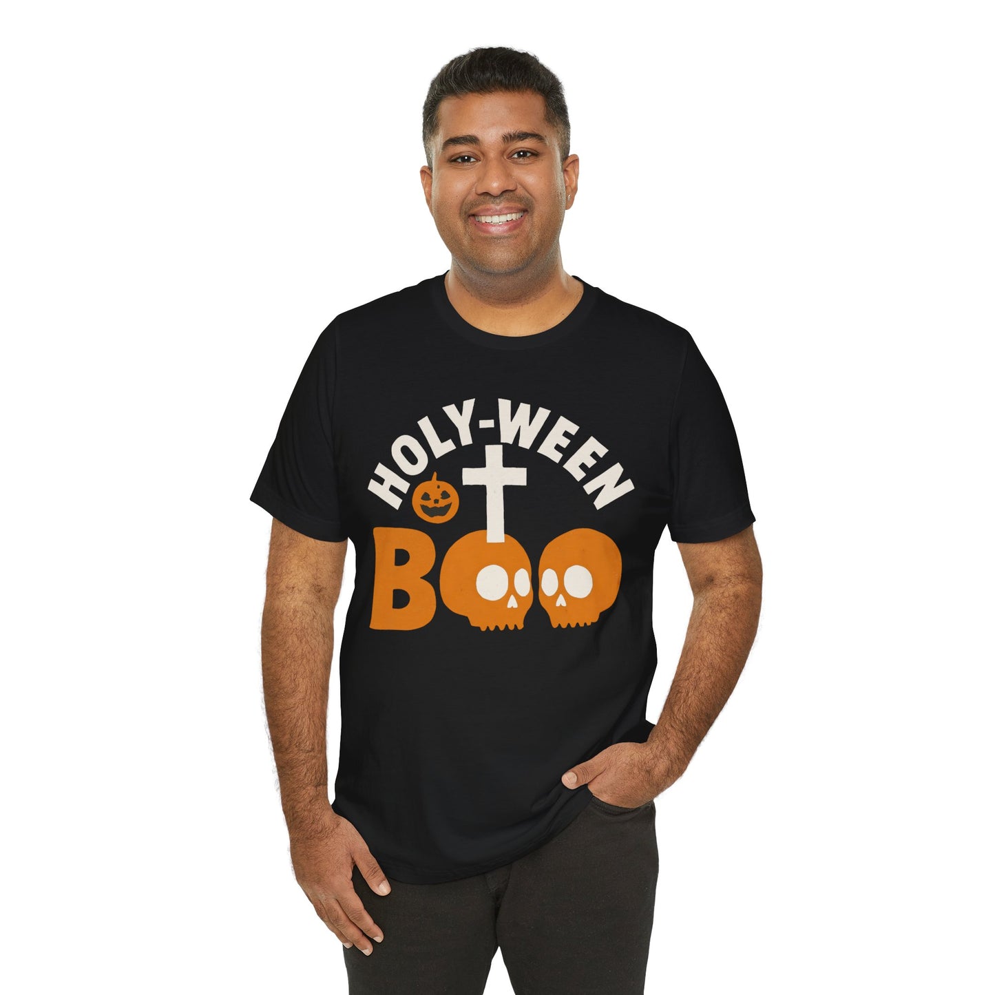 Holy Ween Boo Shirt – Christian Halloween Cross & Skull Faith Tee