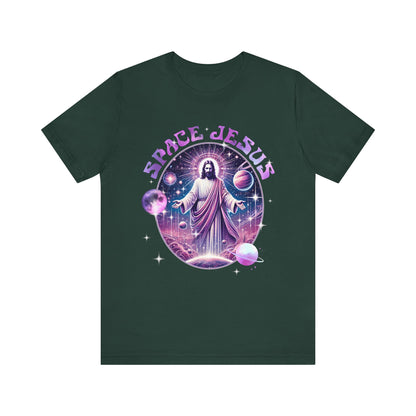 Space Jesus Galaxy Shirt – Cosmic Christian Planet Faith Graphic Unisex Tee