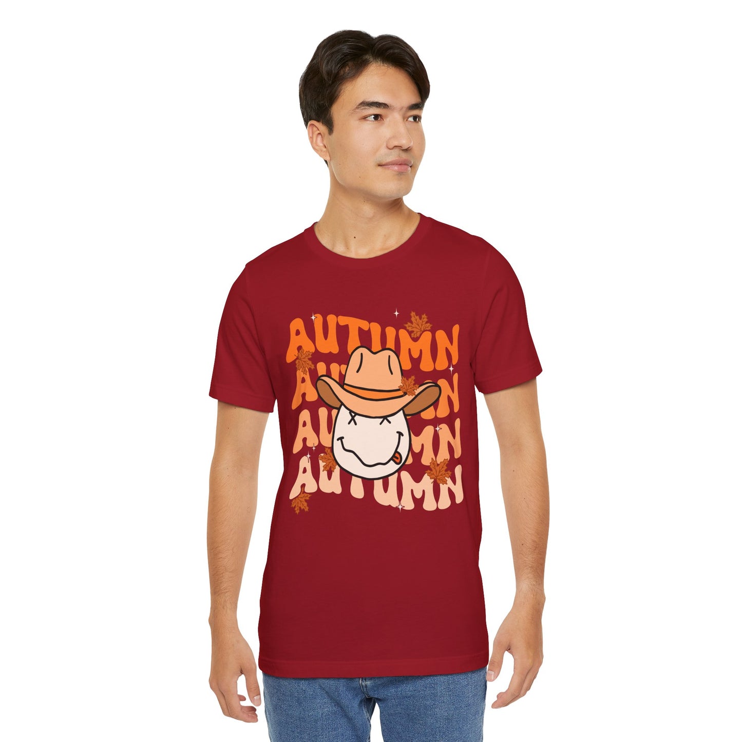 Retro Groovy Fall Shirt – Vintage 70s Smile Face Pumpkin Halloween Tee