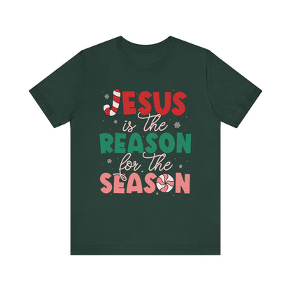 Retro Christmas Jesus Shirt – Christian “Reason for the Season” Faith Holiday Tee