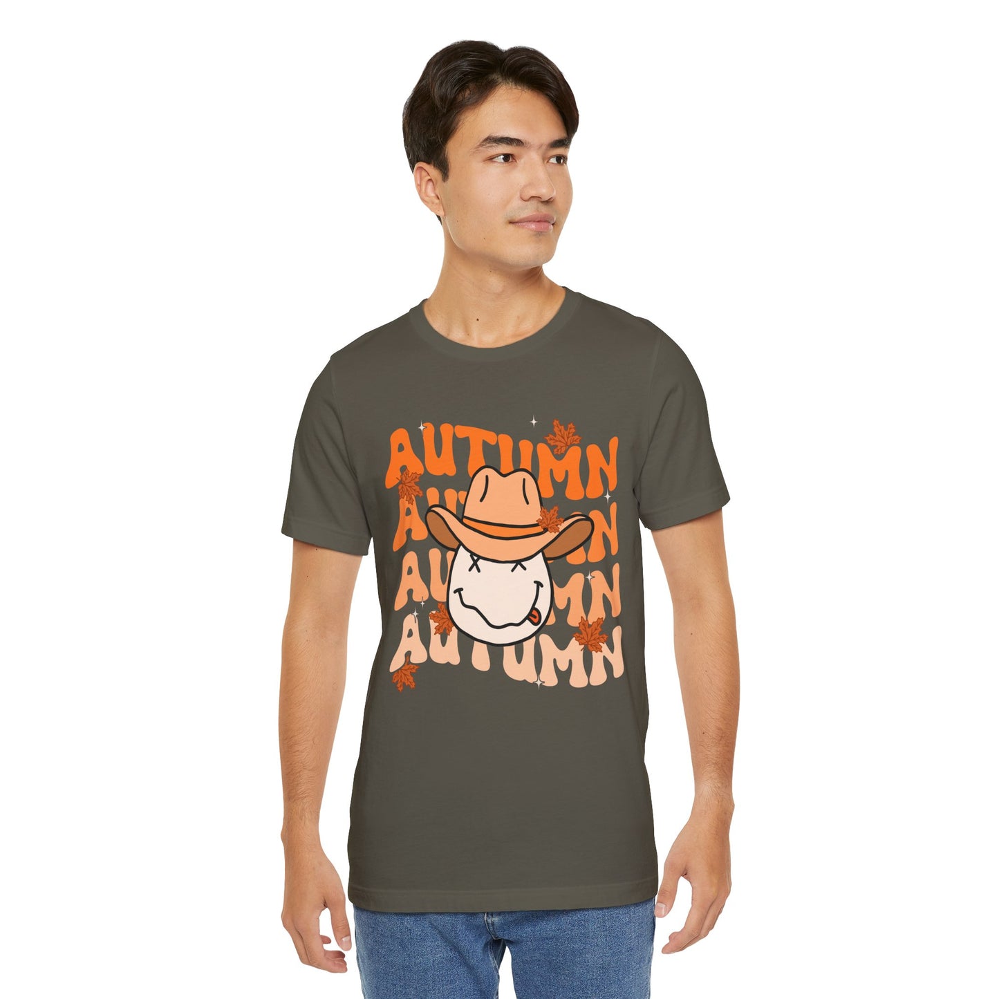 Retro Groovy Fall Shirt – Vintage 70s Smile Face Pumpkin Halloween Tee