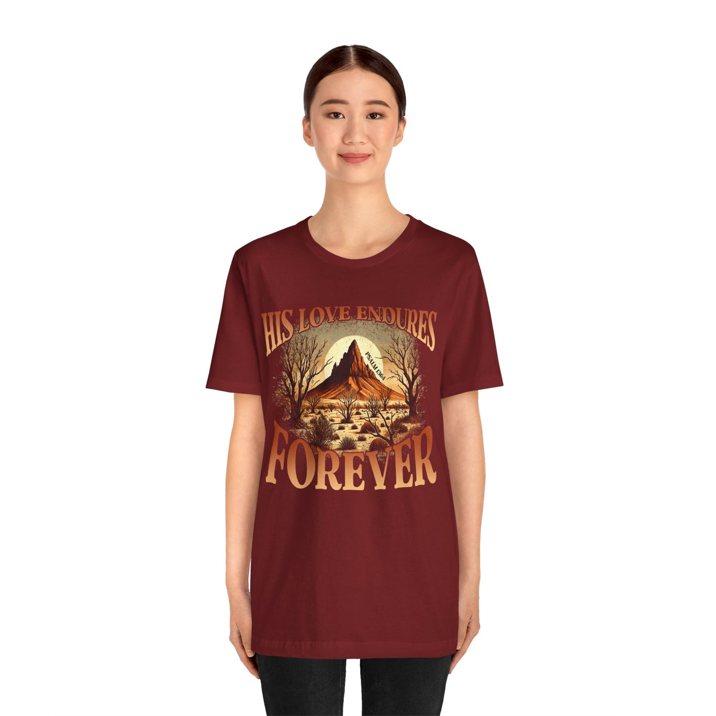 His Love Endures Forever Shirt – Christian Boho Western Rodeo Tee
