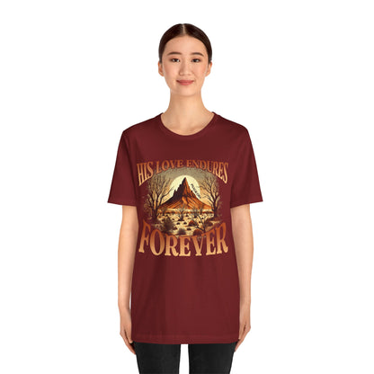 His Love Endures Forever Shirt – Christian Boho Western Rodeo Tee