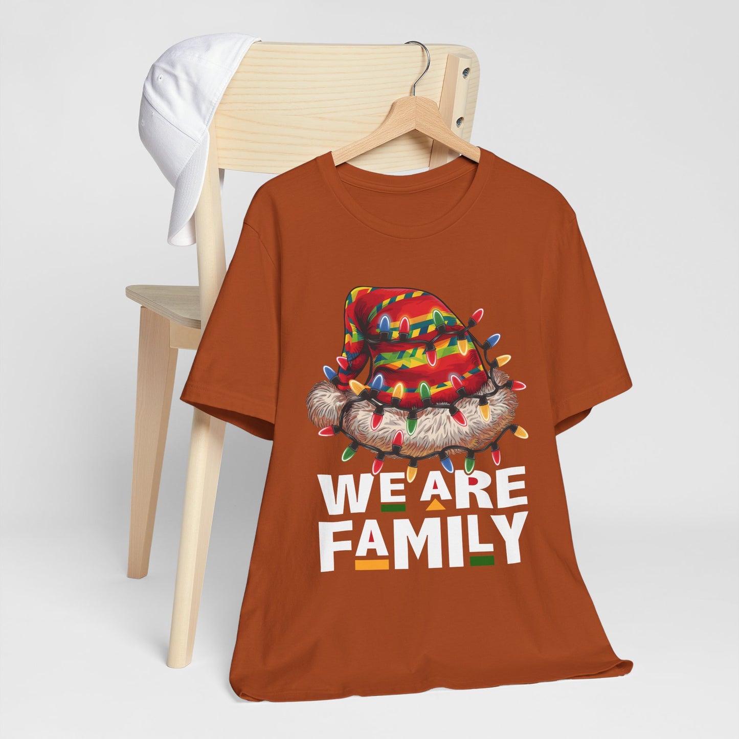 We Are Family Black Christmas Shirt – Afrocentric Matching Holiday Melanin Tee