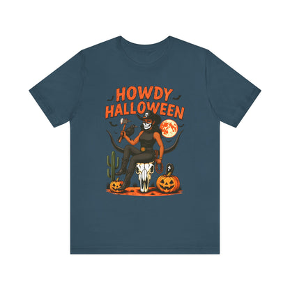 Howdy Halloween Shirt – Skeleton Cowgirl Western Fall Rodeo Tee