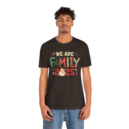 Vintage We Are Family Christmas Shirt – Retro Santa & Tree Matching Holiday Tee