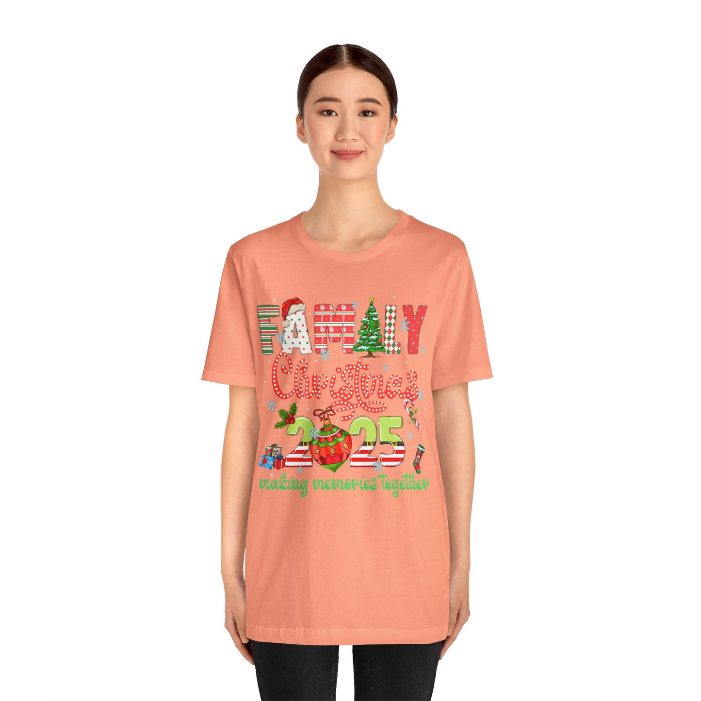 Family Christmas 2025 Matching Shirt – Festive Holiday Lights Ornament Tee