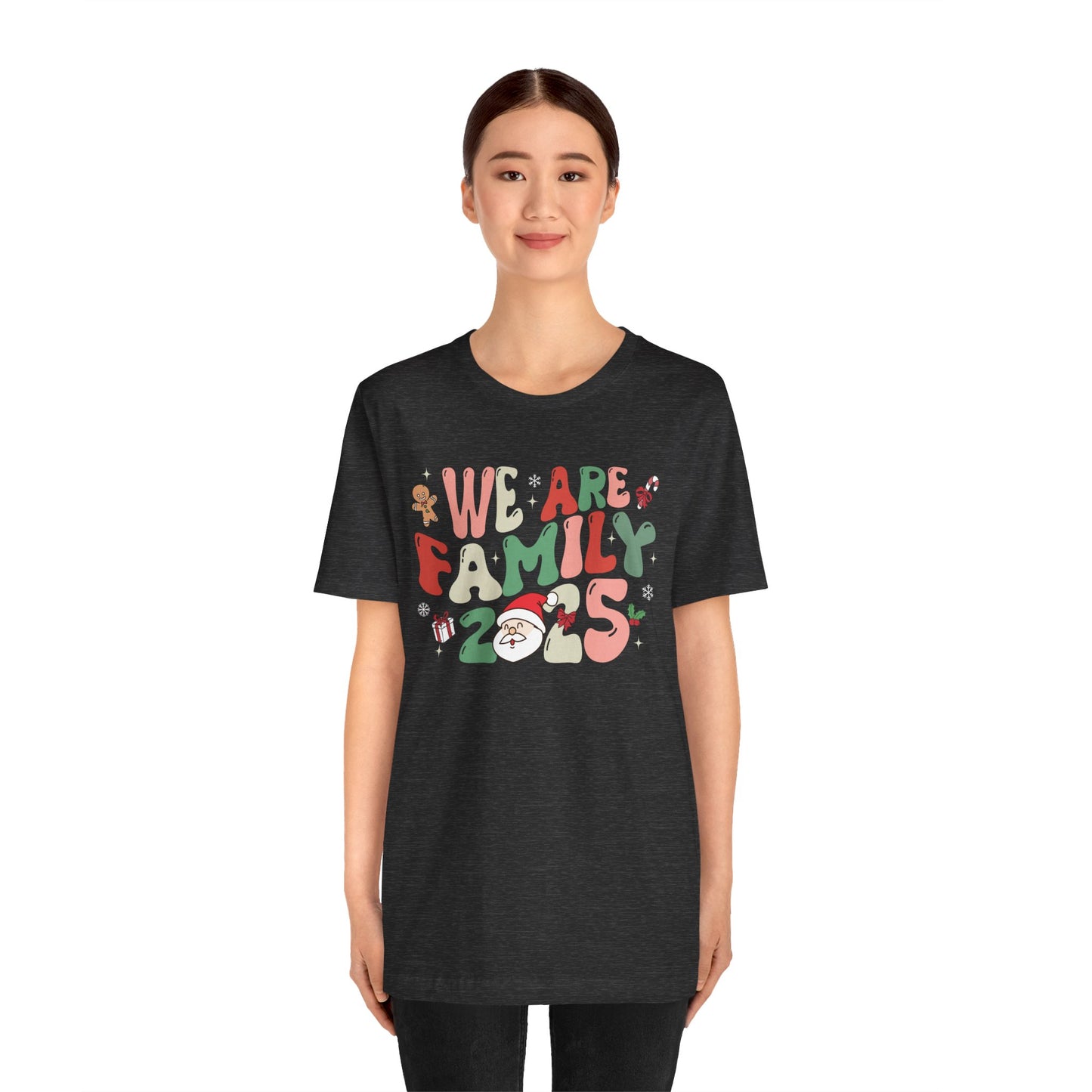 We Are Family 2025 Shirt – Santa & Christmas Tree Matching Family Holiday Tee