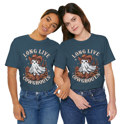 Long Live Cowghouls Shirt – Cute Western Ghost Cowgirl Halloween Tee
