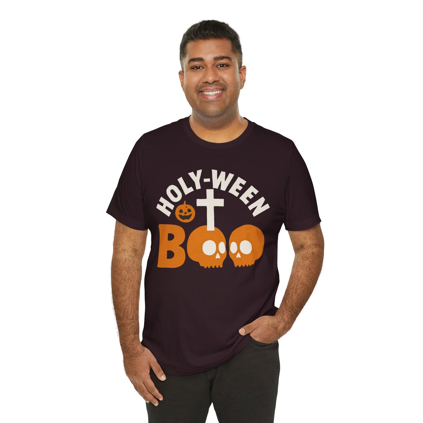 Holy Ween Boo Shirt – Christian Halloween Cross & Skull Faith Tee