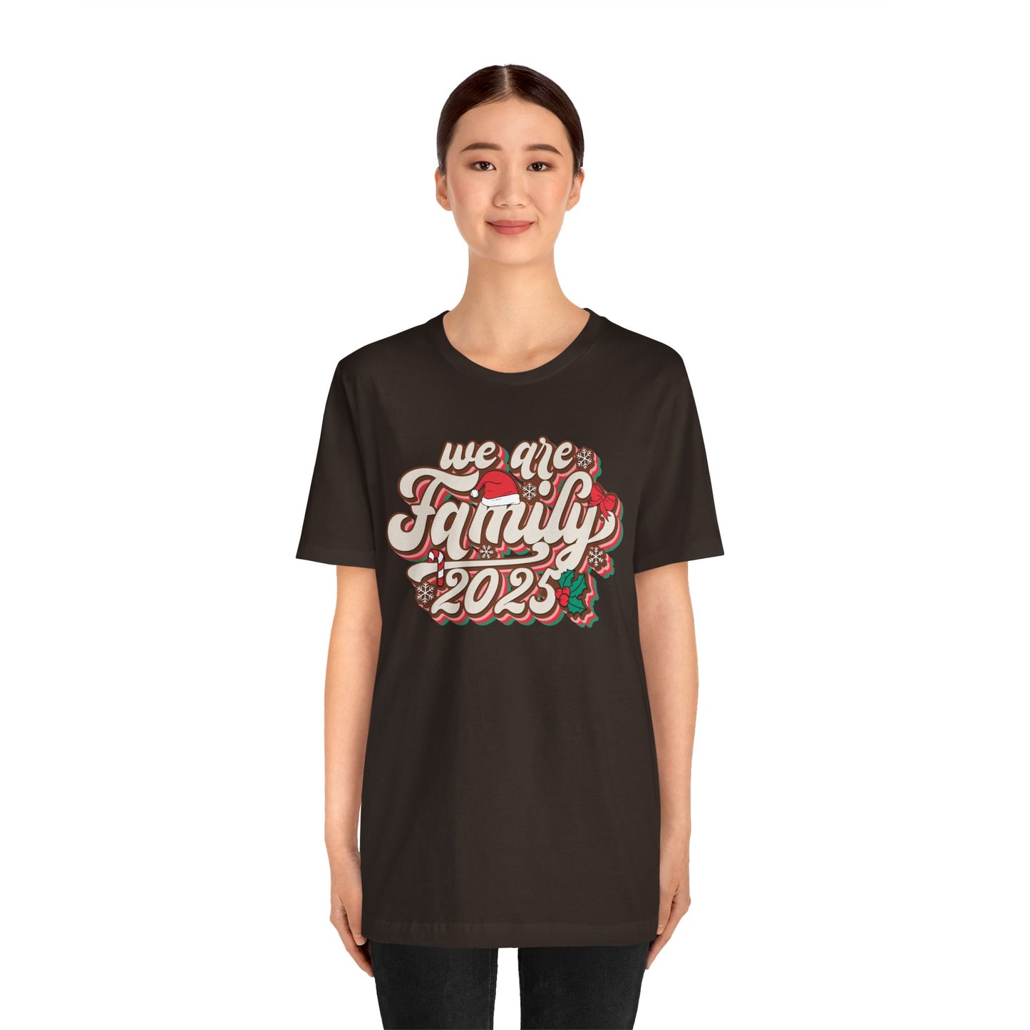 We Are Family Christmas Shirt – Retro Groovy 80s Matching Holiday Tee