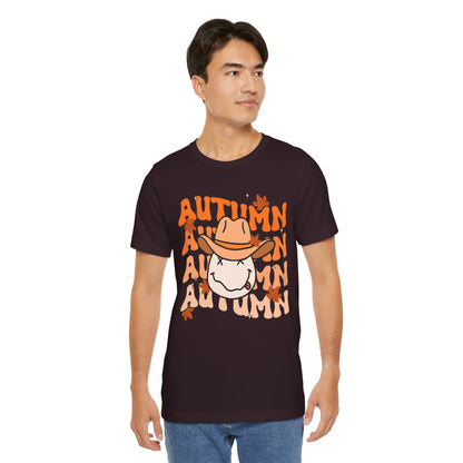 Retro Groovy Fall Shirt – Vintage 70s Smile Face Pumpkin Halloween Tee