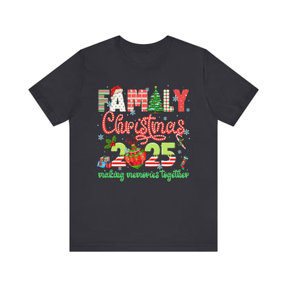 Family Christmas 2025 Matching Shirt – Festive Holiday Lights Ornament Tee