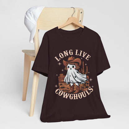 Long Live Cowghouls Shirt – Cute Western Ghost Cowgirl Halloween Tee