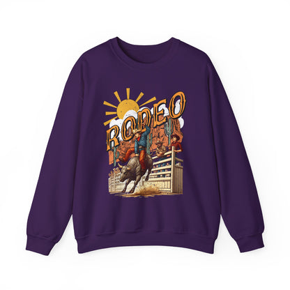 Rodeo Bull Rider Sweatshirt – Western Howdy Ranch Cowboys Bull Riding Pullover