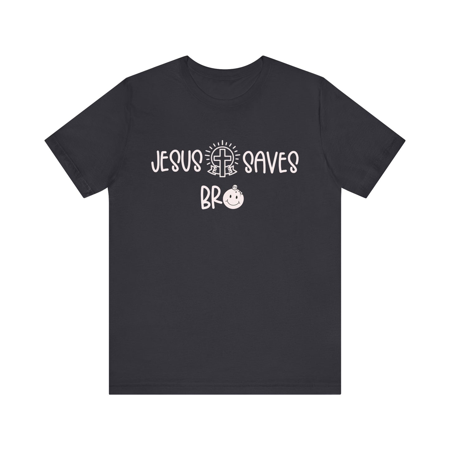 Jesus Saves Bro Shirt – Christian Cross Bold Faith Christmas Holiday Tee
