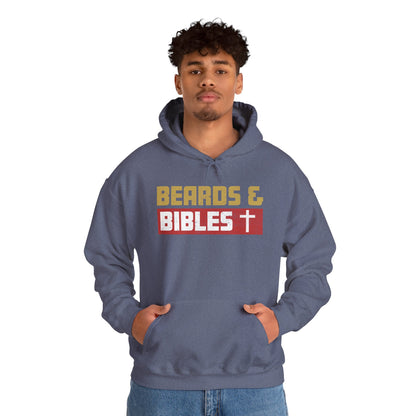 Beards and Bibles Dad Hoodie – Christian Retro Father’s Day Pullover